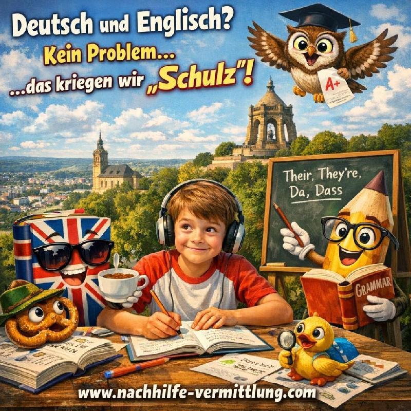 Nachhilfe Deutsch, Englisch, Deutsche Grammatik, Englische Grammatik, Rechtschreibung, Leseverständnis, Vokabeltraining Hagen